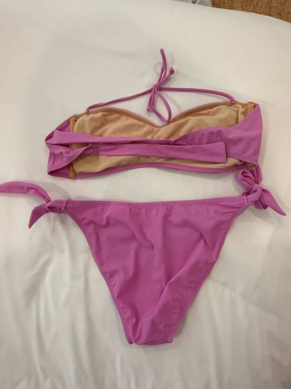 Pink Ruffled Two-Piece Bikini Set - Picture 2 of 3